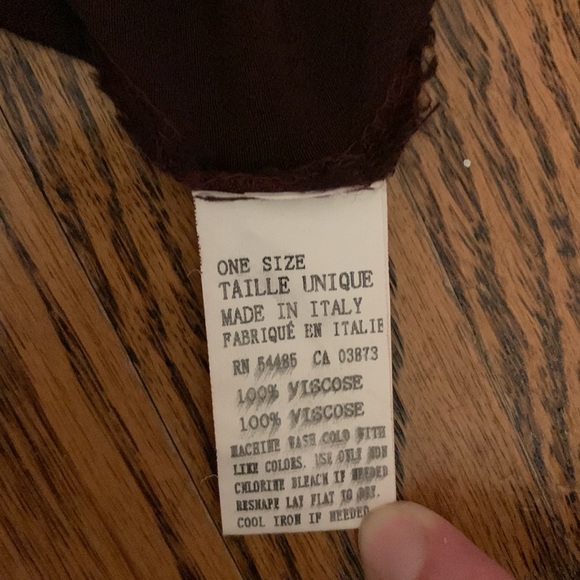 American Eagle Flowy Maroon Crepe Tank Top - Picture 5 of 5